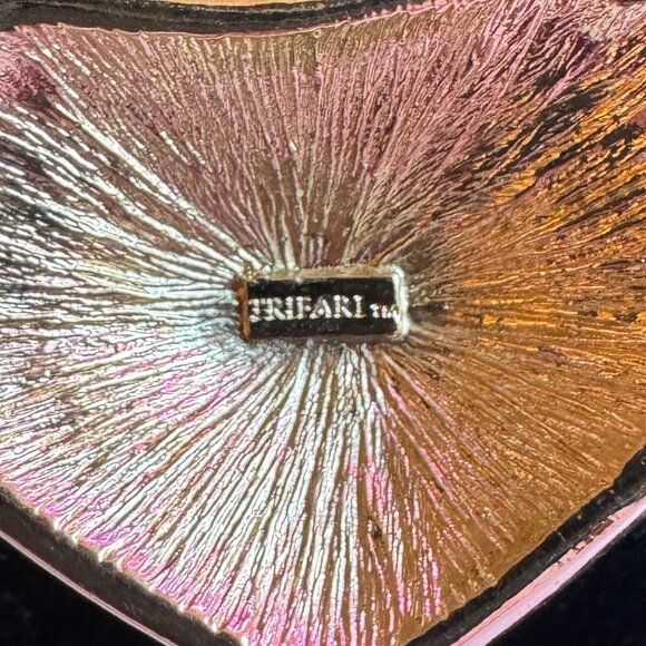 Trifari Gold and Blue Enamel Necklace - Picture 3 of 3